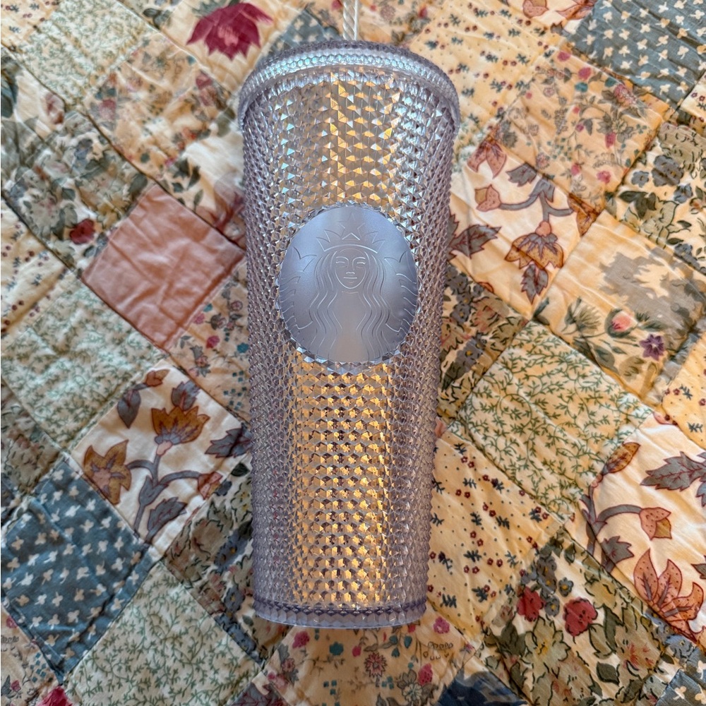 STARBUCKS SILVER TEXTURED TUMBLER VENTI